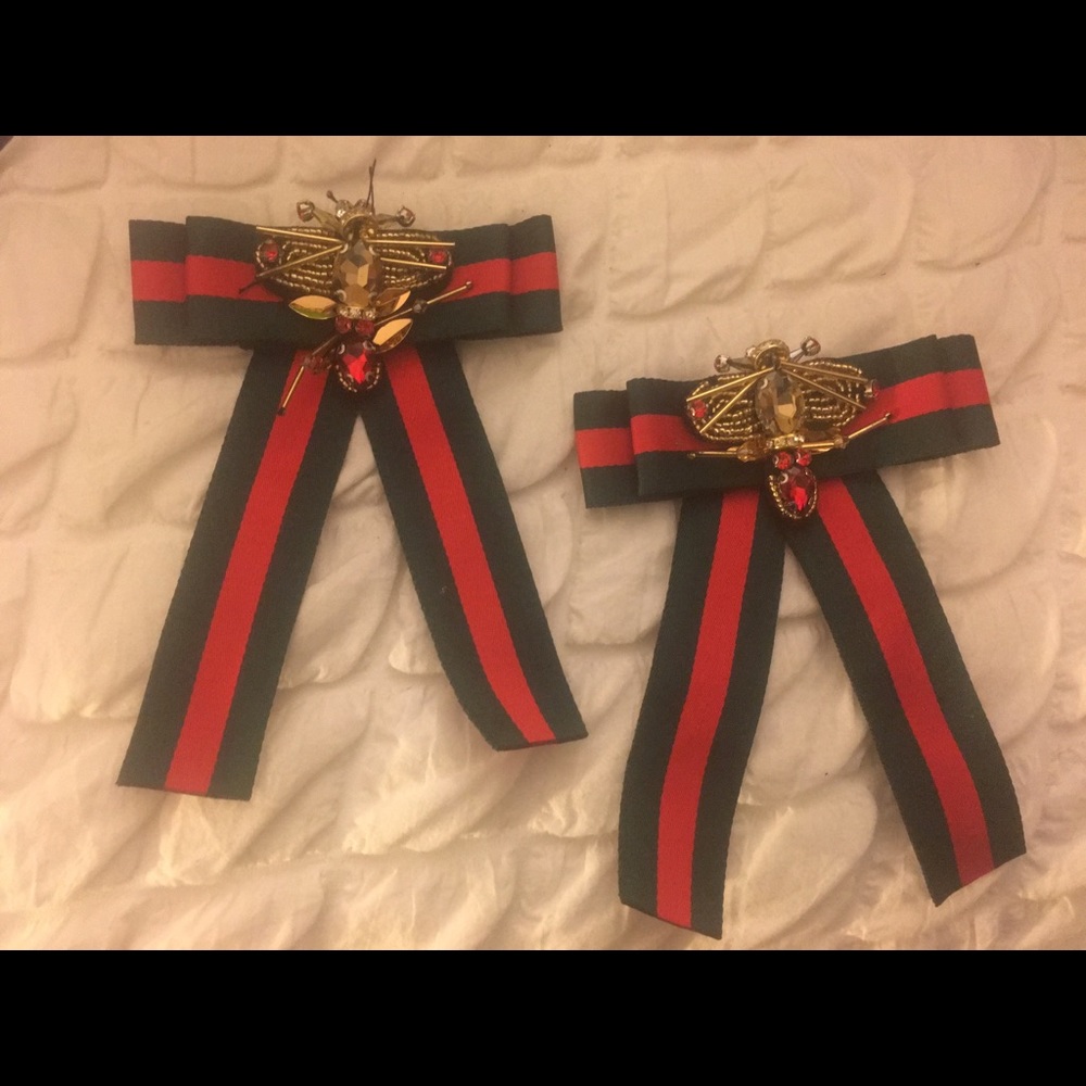 Bow tie for women pin attached to back